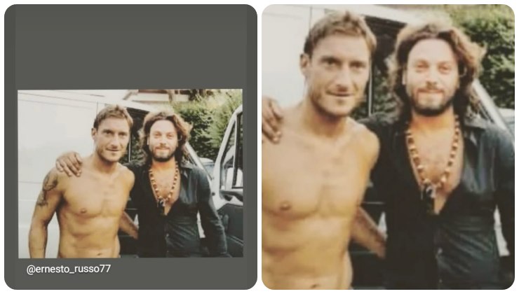 Francesco Totti e Ernesto Russo