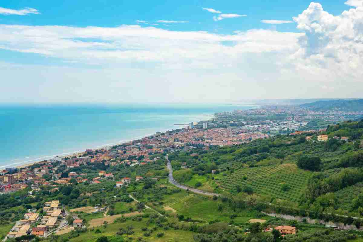 Costa Abruzzo Silvi Marina vista dall'alto