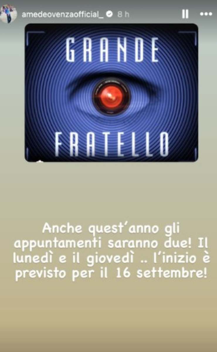 Grande Fratello data nuova edizione