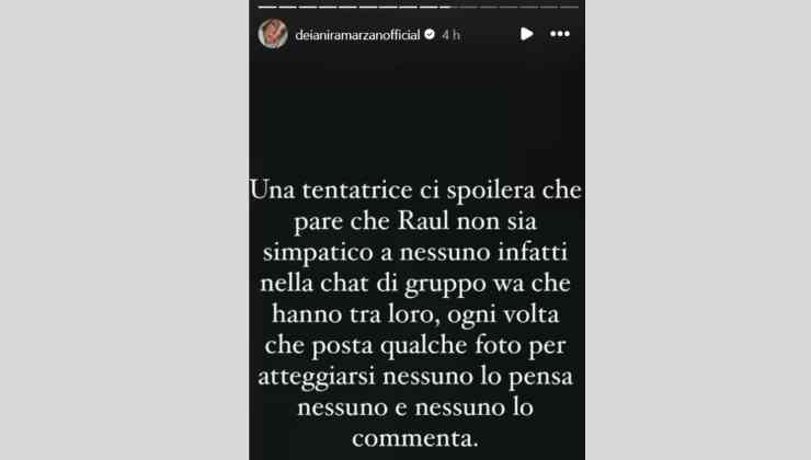 Temptation Island indiscrezione Raul 