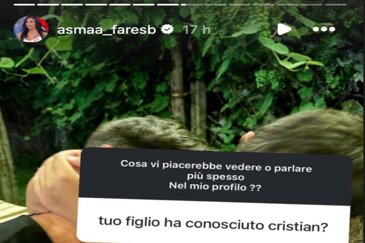 Il figlio di Asmaa abbraccia Cristiano