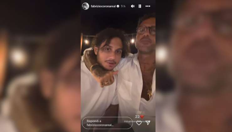 Carlo e Fabrizio Corona compleanno inseparabili