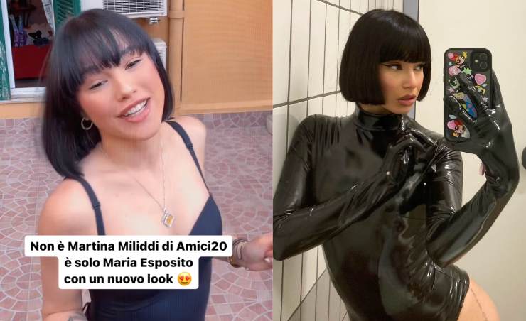 Maria esposito si taglia i capelli e sembra una ex amici