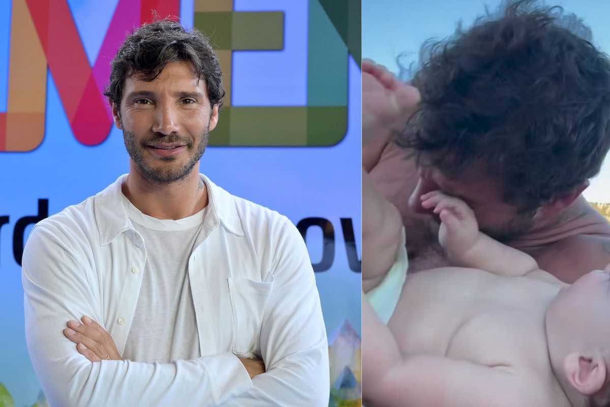 stefano de martino con il nipotino